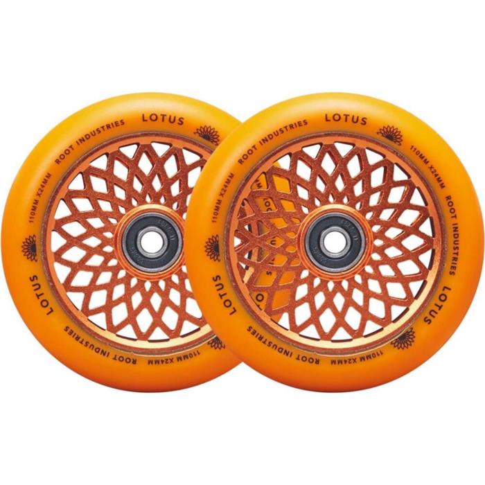 paire-de-roues-trottinette-root-industries-lotus-radiant-orange-110mm