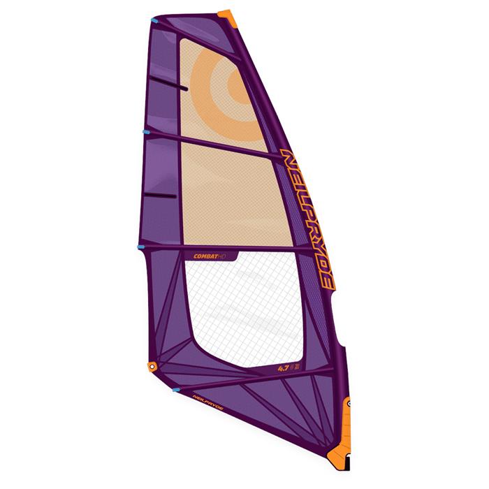 voile-windsurf-neilpryde-combat-hd-2023-c3-deep-purple-yellow-4-5-modele-exposition