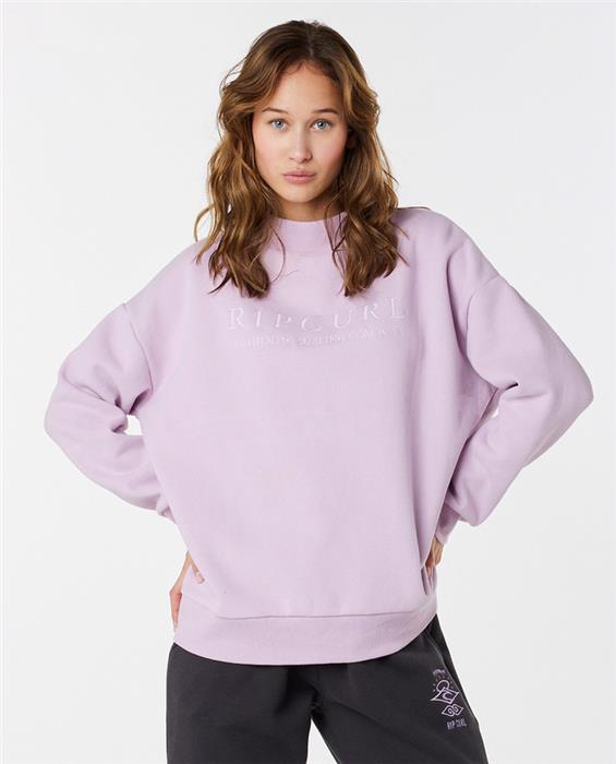 sweat-femme-ripcurl-premium-surf-crew-lilac