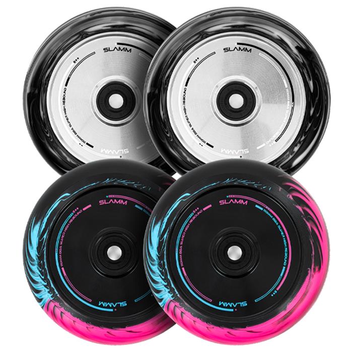 roue-trottinette-slamm-swirl-hollow-core-black-blue-pink