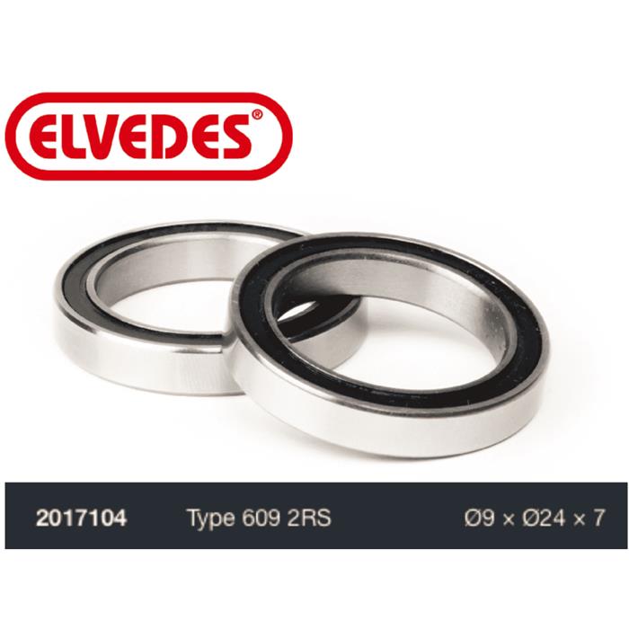 elvedes-roulement-type-609-2rs-diametre-9-x-diametre-24-x-7