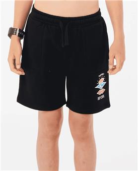 Short junior RIPCURL Search Icon Fleece Short -Boy Black