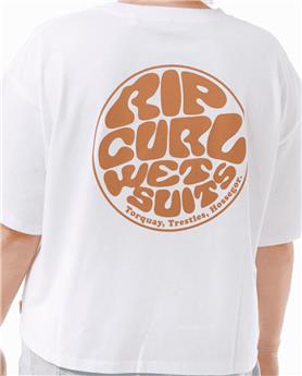 Teeshirt femme RIPCURL Icons Of Surf Heritage Tee 2 White