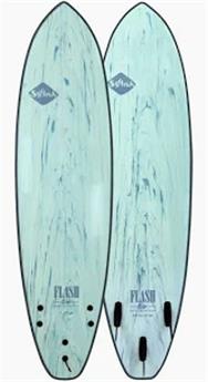 Planche de surf Softech Flash Eric Geiselman FCS II 6´6 Mint Marble