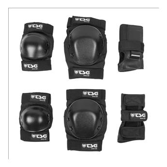 Set de protections TSG Basic Set Black