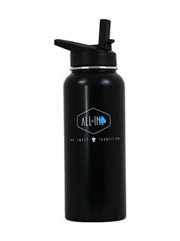 Gourde Isotherme ALL IN inox 950ml Noir