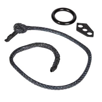 Boucle de harnais MYSTIC Stealth Bar Surf Rope Kit Black 240mm