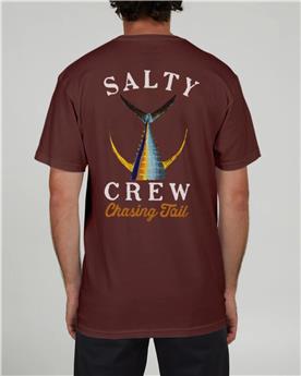 Tee shirt SALTY CREW Tailed S/S Maroon